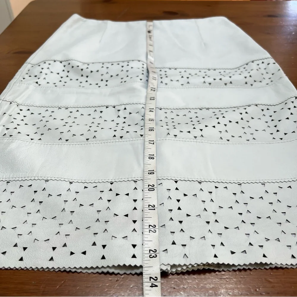 Banana Republic bone white Pencil Skirt with Cutout Design